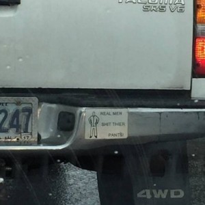 Damnit, which one of you "real men" has this on your trucks. Tsk tsk tsk.