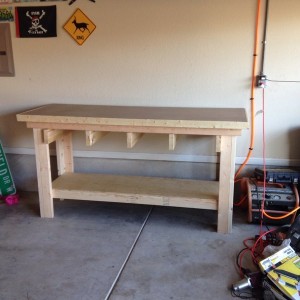 But my new workbench was worth it!! Still needs drawers