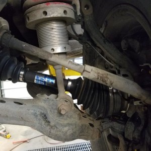 Front axles swapped and moog bushings install