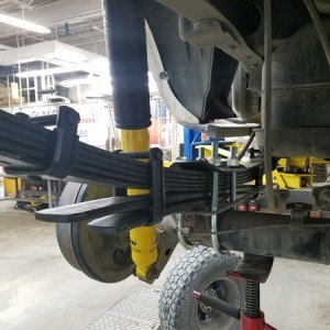 New rear setup. Deaver leaf pack, OME shocks with TG U-Bolt flip kit.