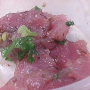 Some fresh ahi poke for lunch