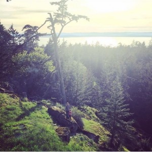 Exploring San Juan Island with kiddo.