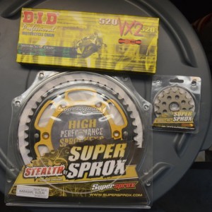 New DRZ Chain and Sprockets