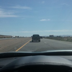 Passing barstow. Vegas bound