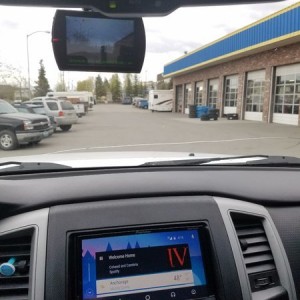 Installed the Compustar Dash cam. Records motion in front while parked as well as if the truck is impacted including opening the door.  Pioneer 4200nx