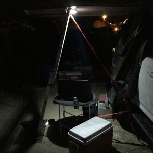 Added a light to the bottom of my tent for the site.
