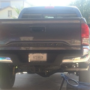 Debadged tailgate