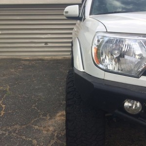 Passenger fender trimmed! Looks alright for first try?