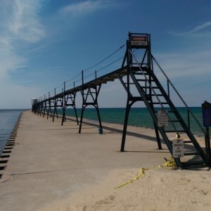 Manistee, Michigan pier.