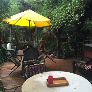Back yard of our New Orleans hostel for the night