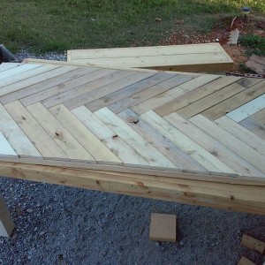 Nailed the new head board (not litterally cuz i need to stain it first but it looks pretty sweet