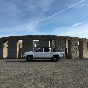 Stonehenge @ Maryhill, Washington. Am welding tubes at a co-gen power plant in Goldendale this week and this replica Stonehenge is pretty close. I've