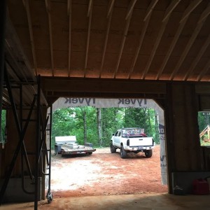 Almost dried in with the shop. Gonna put in the windows and doers here soon (should have picked them up already). Frame in The gables tomorrow, finish