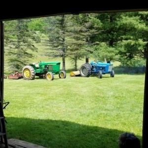 The old mowing machines
