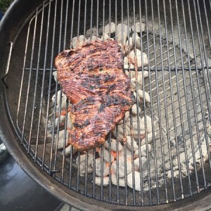 Yum. Hot n sweet flank steak!