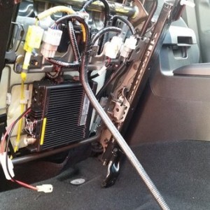 Kenwood D710 base under the pasager seat