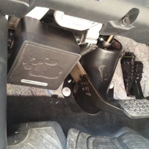 Speaker under the driver side