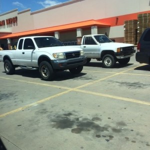Come out of home depot and have these two parked next to me. All we needed was a 3rd gen lol