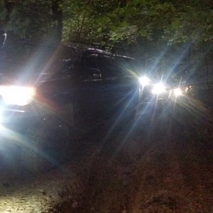 Night wheeling Red River Gorge