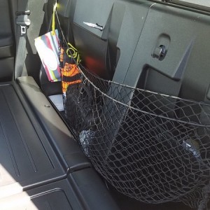 Behind seat cargo hammock. Great for keeping small stuff from rolling around.