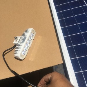 Solar panel works.