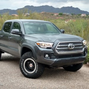 TRD "Beadlock" Rims with 265/75/16 Goodyear Duratracs